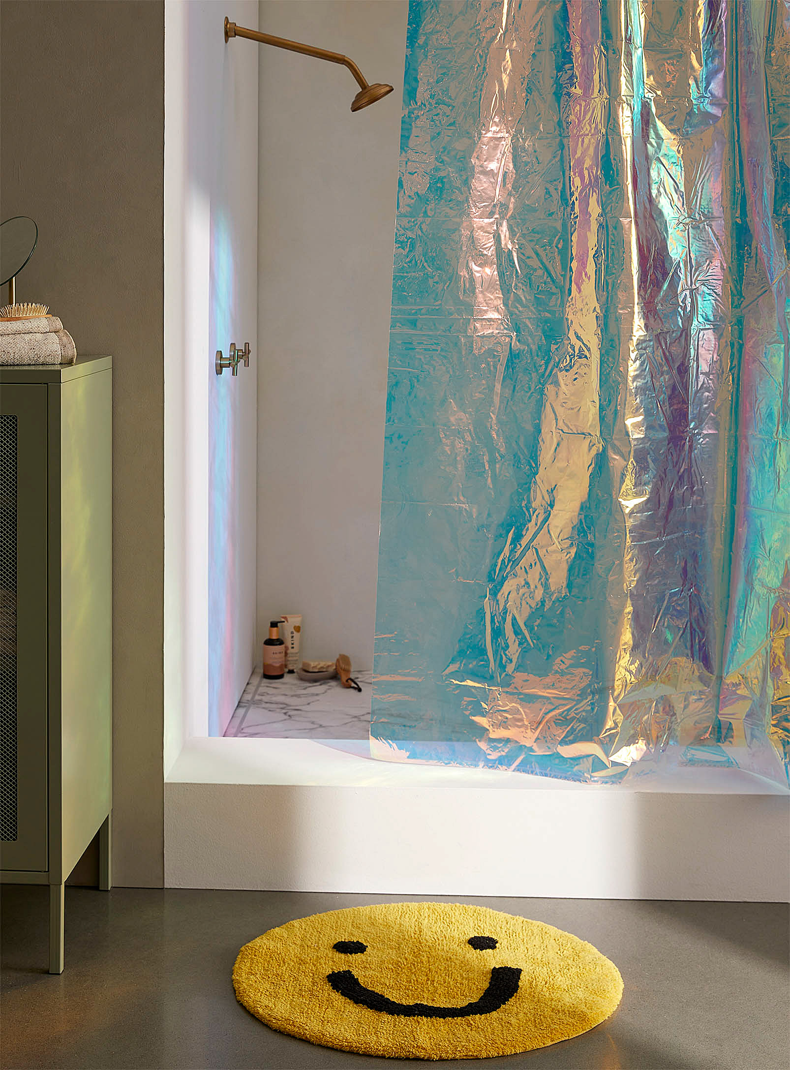 Simons Maison Iridescent Rainbow Peva Shower Curtain In Assorted