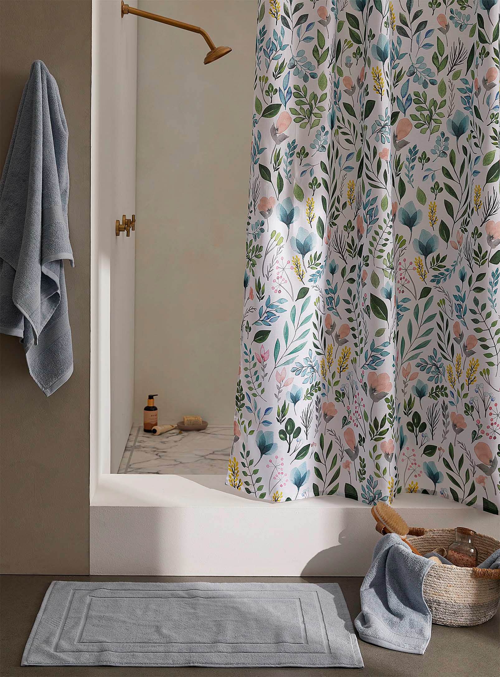 Simons Maison Flowering Field Shower Curtain In Assorted