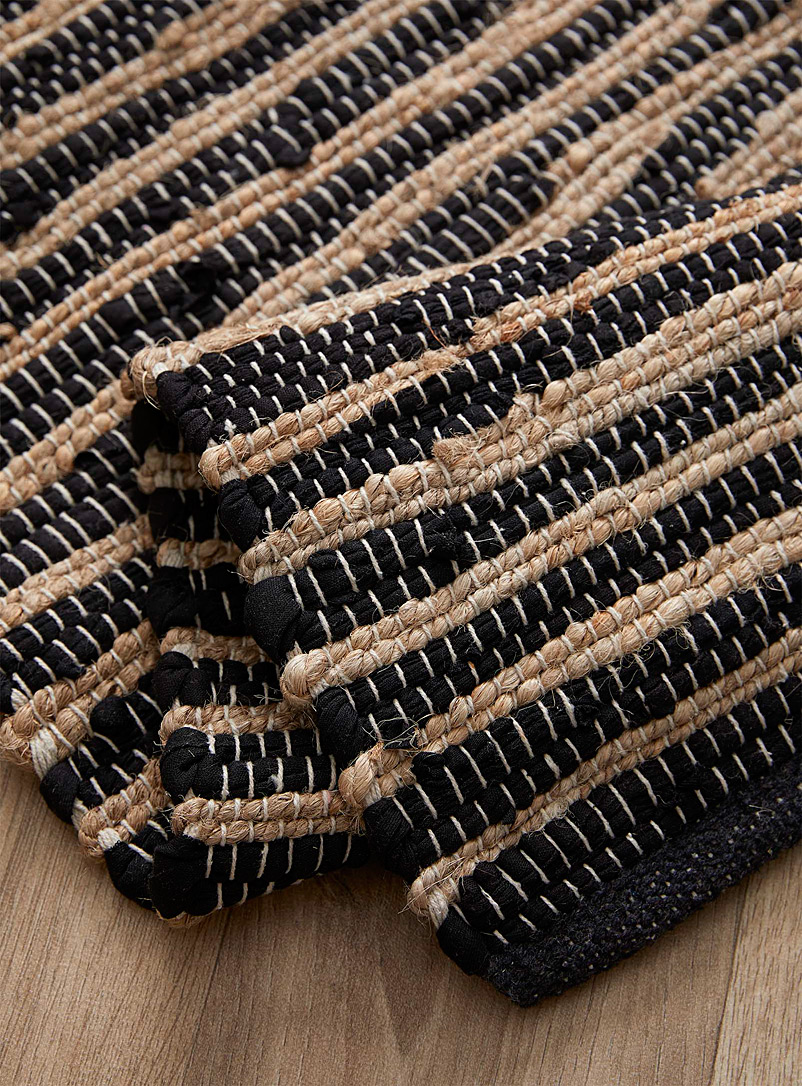 Simons Maison: Le tapis rayures artisanales 60 x 90 cm Assorti