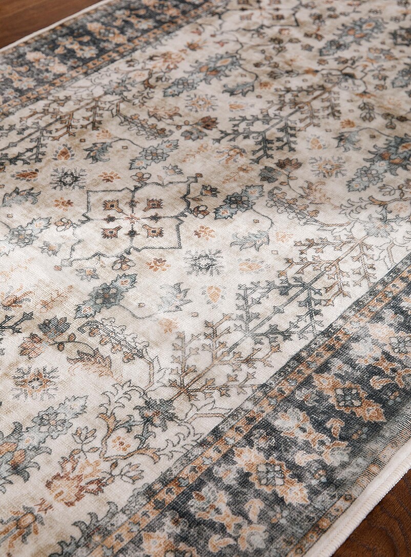 Tapis De Couloir Antidérapant Au Mètre - Polyester Lavable, Largeur 60 à 140 Cm, Gris, 6 Mm D'épaisseur - 5