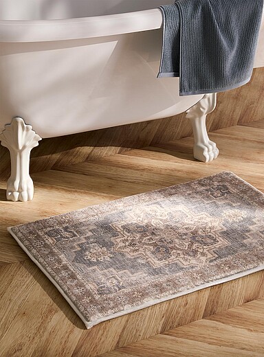 Le tapis de bain mousse m&eacute;moire fresque antique 50 x 80 cm