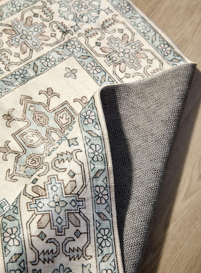 Soothing medallions washable hallway rug 76 x 244 cm product image 2