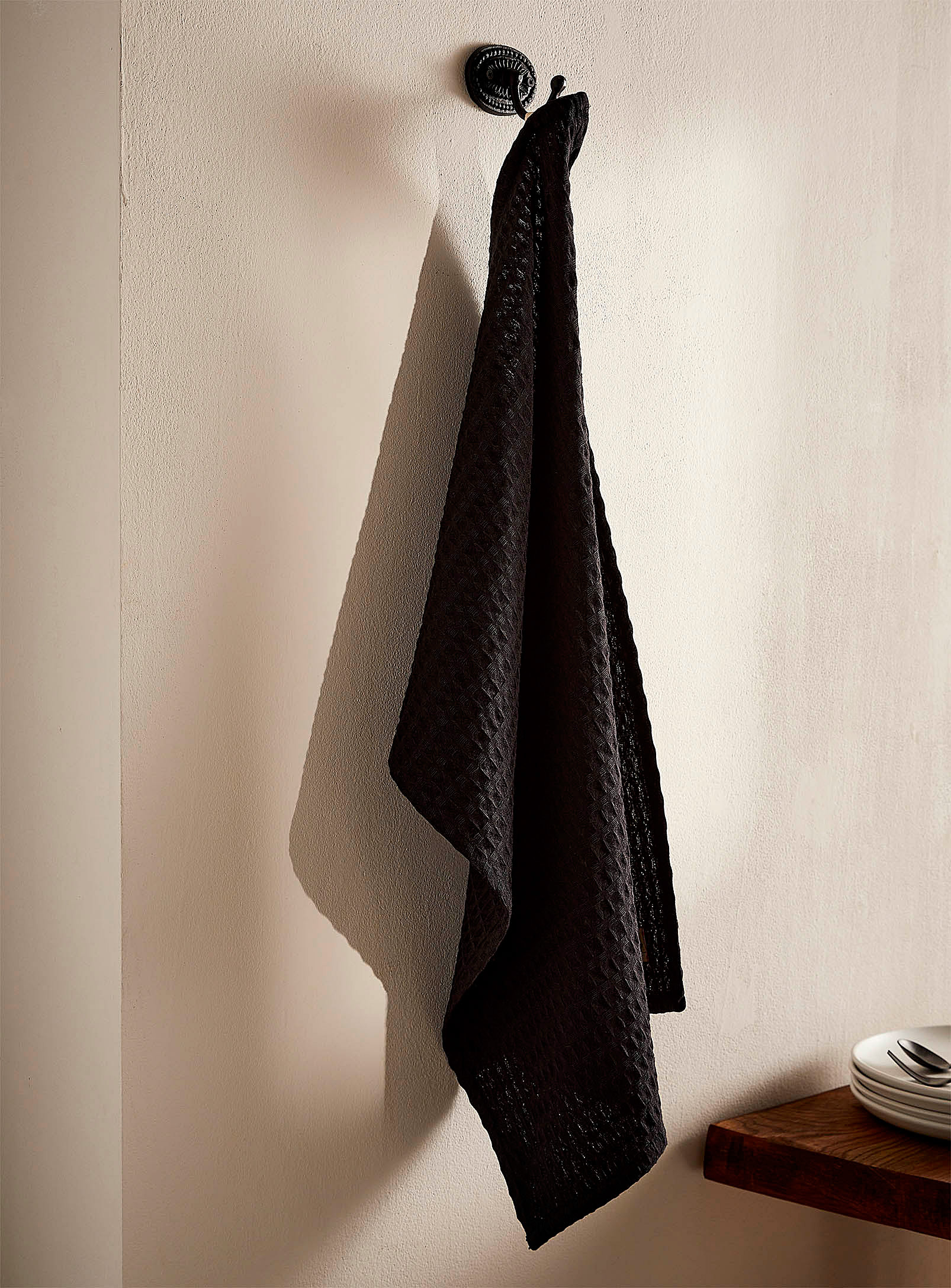 Simons Maison - Woven black tea towel