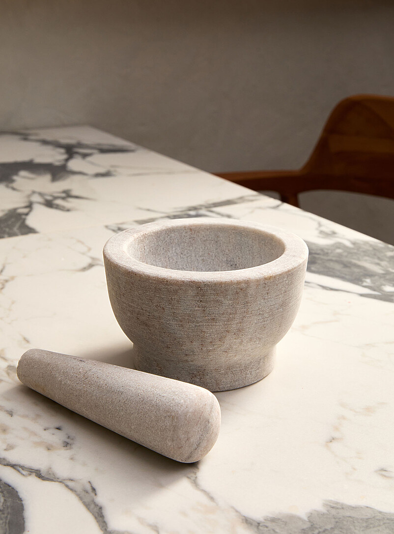 Natural stone pestle and mortar set product image 2