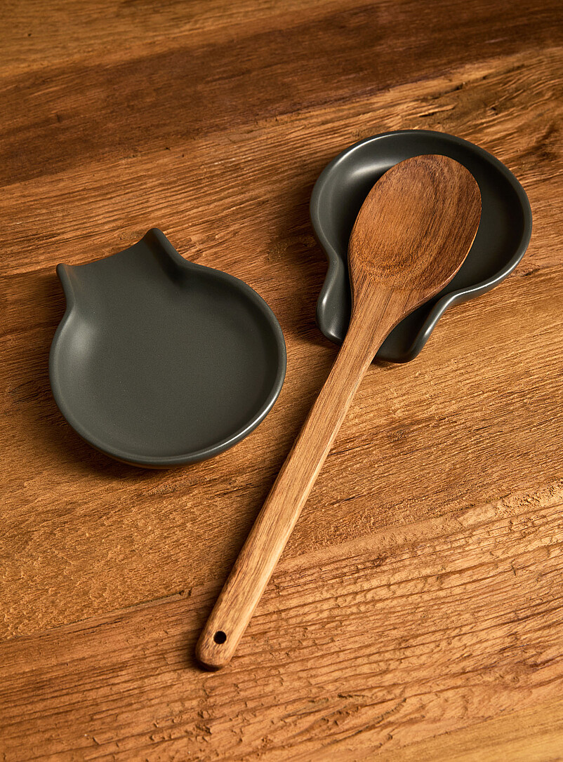 Grey spoon rests Set of 2 product image (primary)