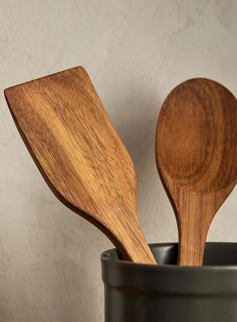 Acacia wood serving utensils 2-piece set product image 2