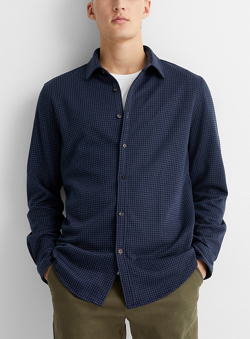 Jacquard knit shirt | Point Zero | Shop Men's Patterned Shirts Online ...
