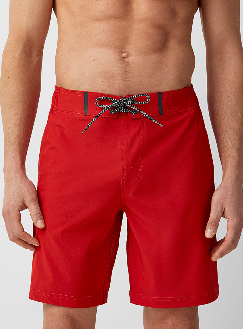 Short De Bain Homme Zagano - Maillot Long Séchage Rapide Avec Cordon