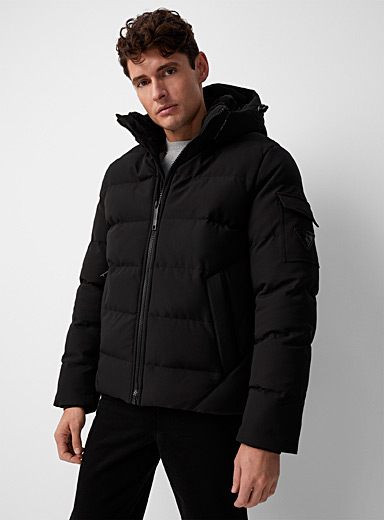Textured monochrome puffer jacket | Point Zero | Shop Men's Down ...
