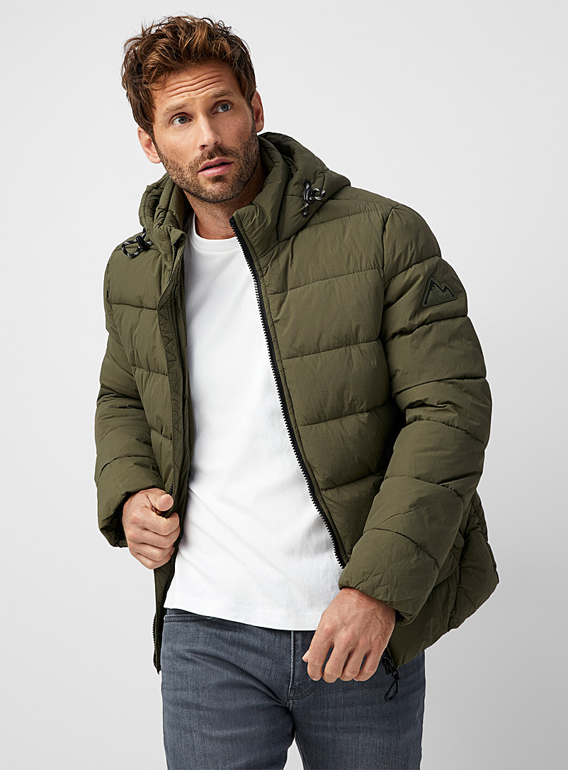 Crisp nylon puffer jacket | Point Zero | Shop Men's Down Jackets