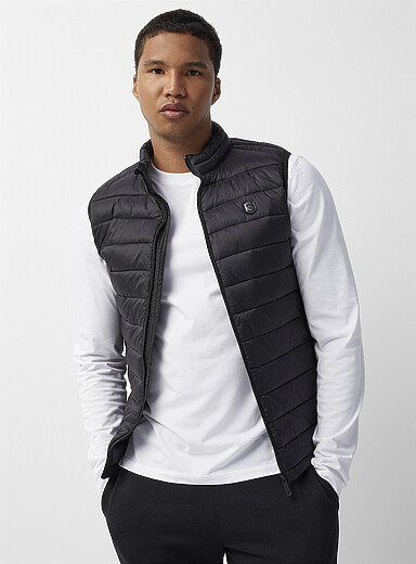 Gilet Sans Manches Homme Matelassé - Doublure Chaude, Coupe Cintrée, Pour Mi-saison Et Hiver, Style Décontracté - 2