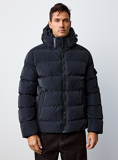 Le parka matelass&eacute; fini mat glac&eacute;