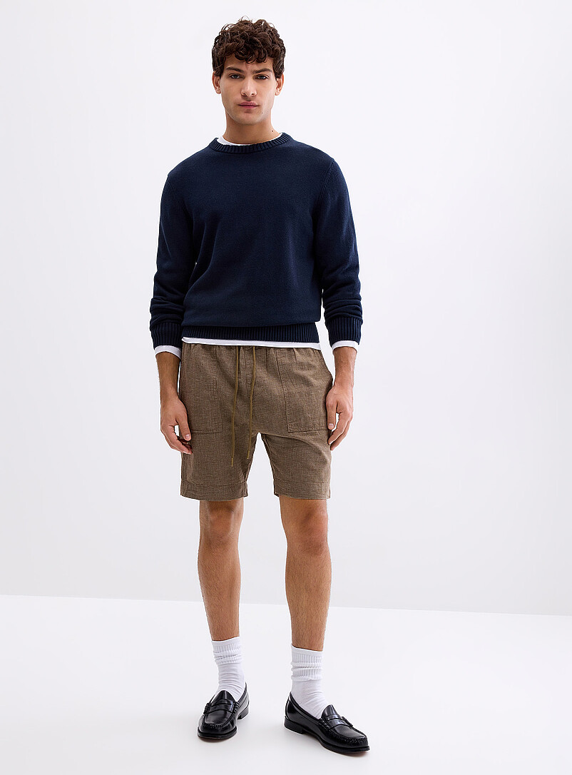 Micro-check short product image (primary)