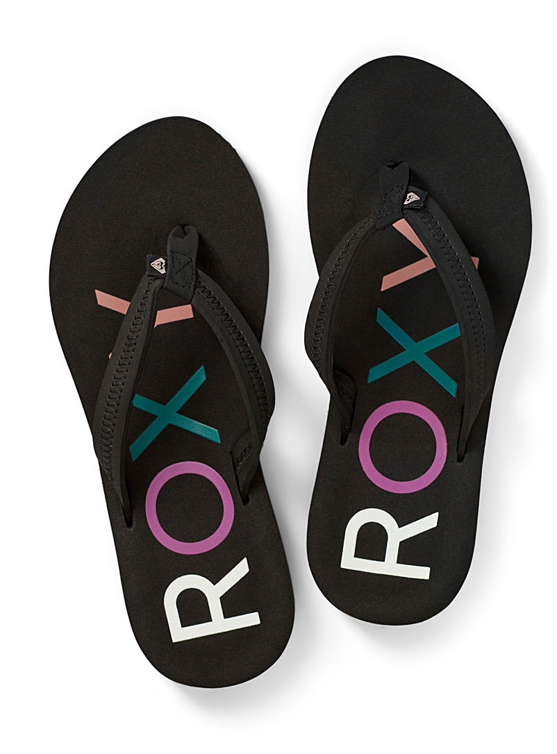 Roxy Black Vista flip-flops for women