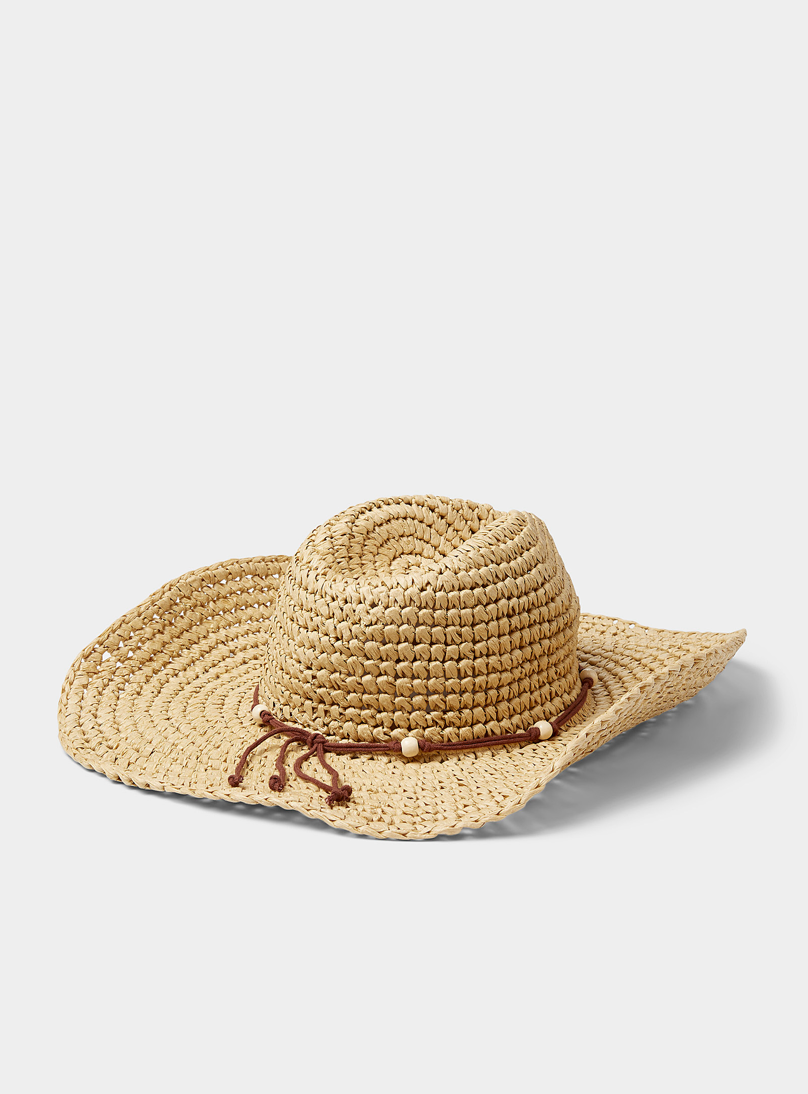 Roxy - Le chapeau cowboy paille et billes