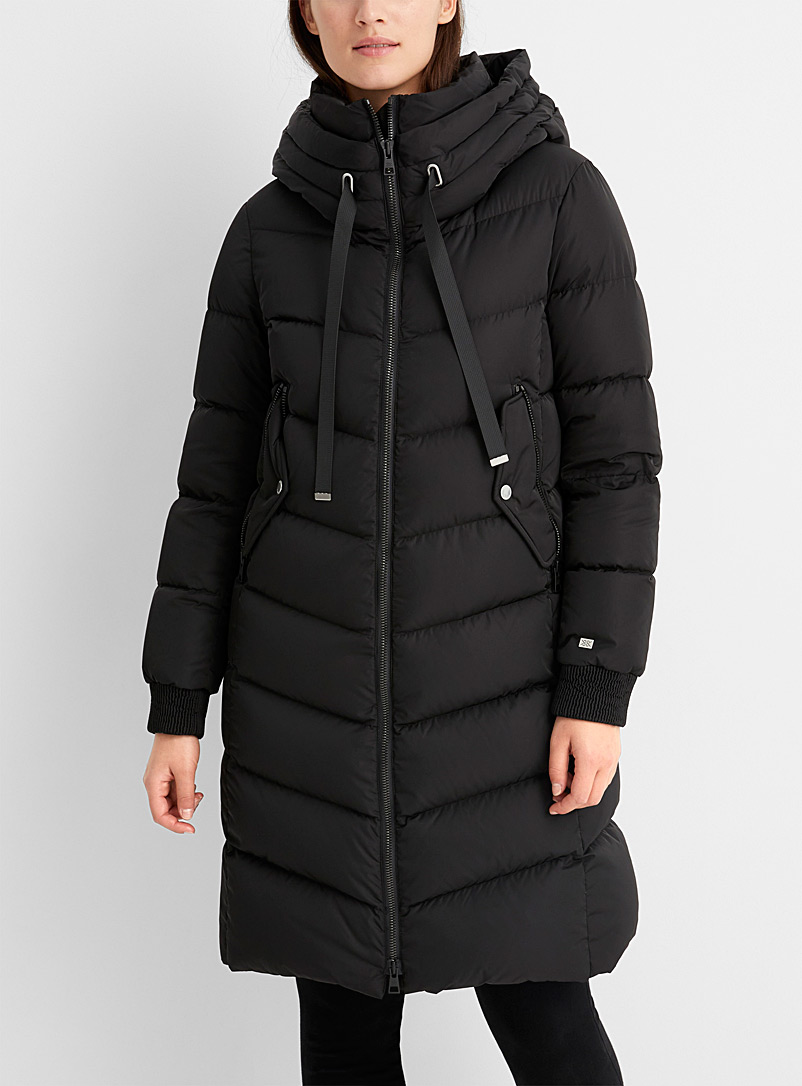 Rachela ribbon hood down puffer jacket 