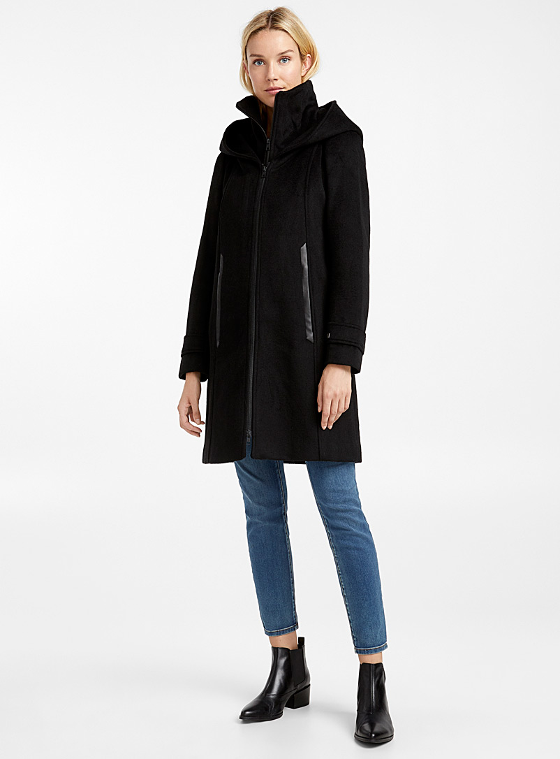 Billa high neck hooded coat | Soia & Kyo | Women's Wool Coats Fall ...