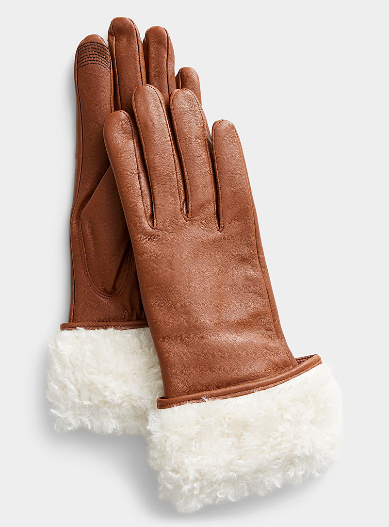 Soia & Kyo Honey Demy leather gloves for women