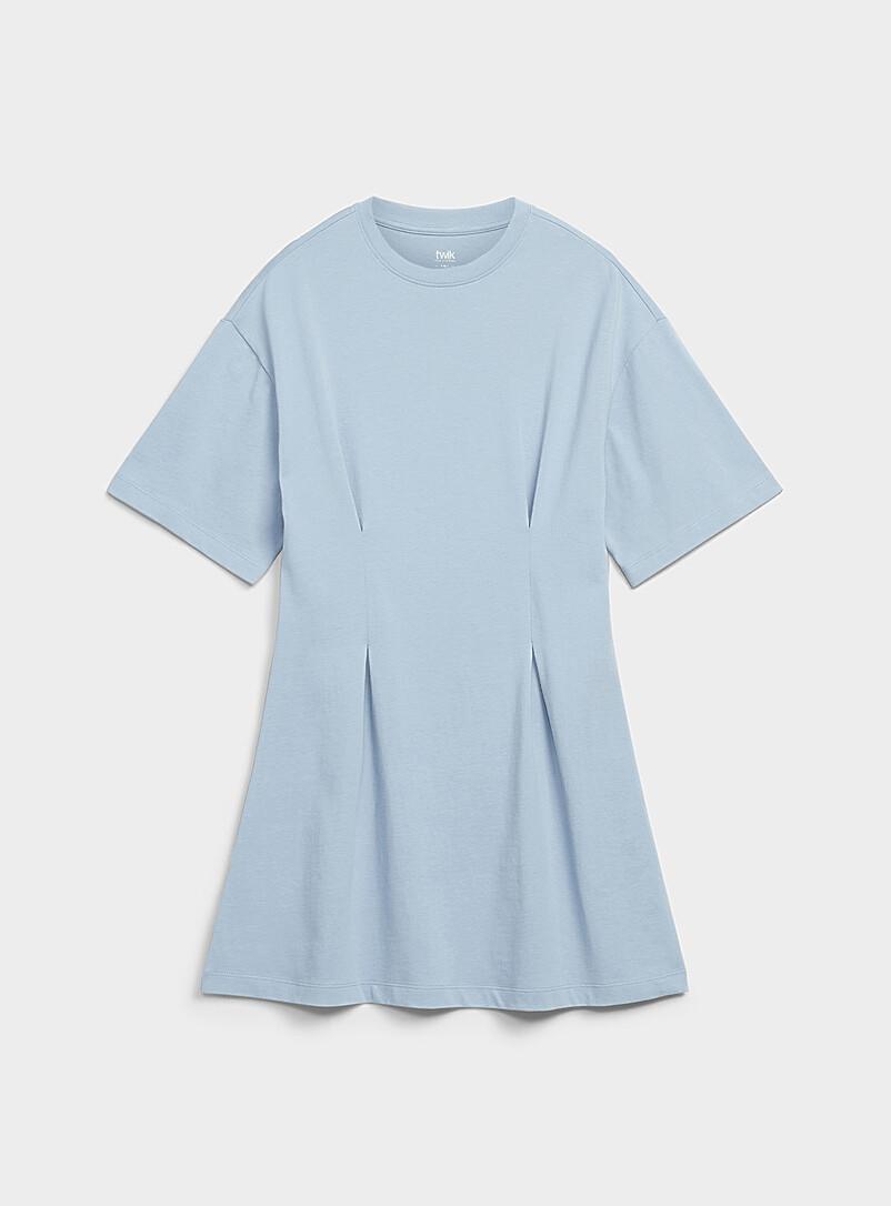 Twik: La robe t-shirt &eacute;vas&eacute;e Vert bouteille - Sapin pour femme
