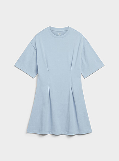 Twik: La robe t-shirt &eacute;vas&eacute;e Vert bouteille - Sapin pour femme