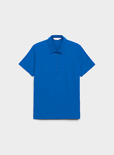 Contemporaine: Le polo uni coton bio Blanc pour femme