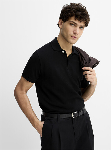 Minimalist piqu&eacute; polo <b>Standard fit</b>