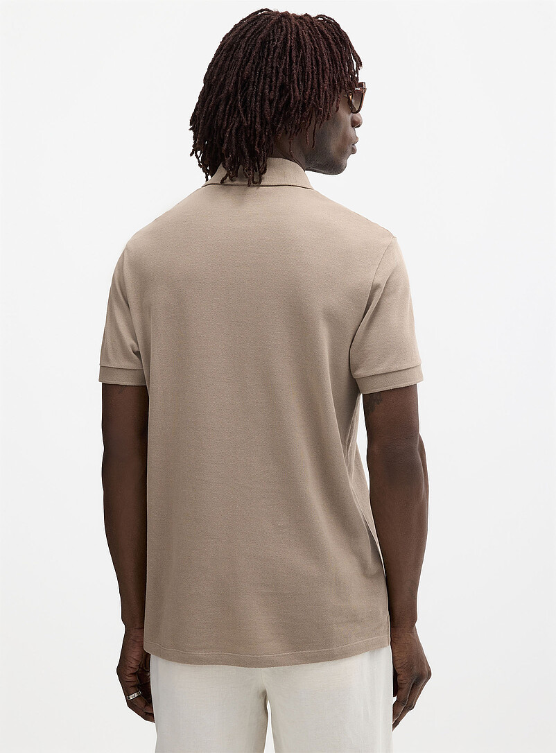 Le 31: Le polo piqu&eacute; &eacute;pur&eacute; <b>Coupe standard</b> Kaki - Sauge - Olive pour homme