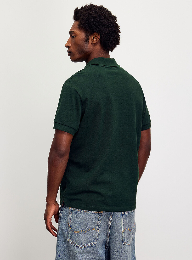 Le 31: Le polo piqu&eacute; &eacute;pur&eacute; <b>Coupe standard</b> Kaki - Sauge - Olive pour homme