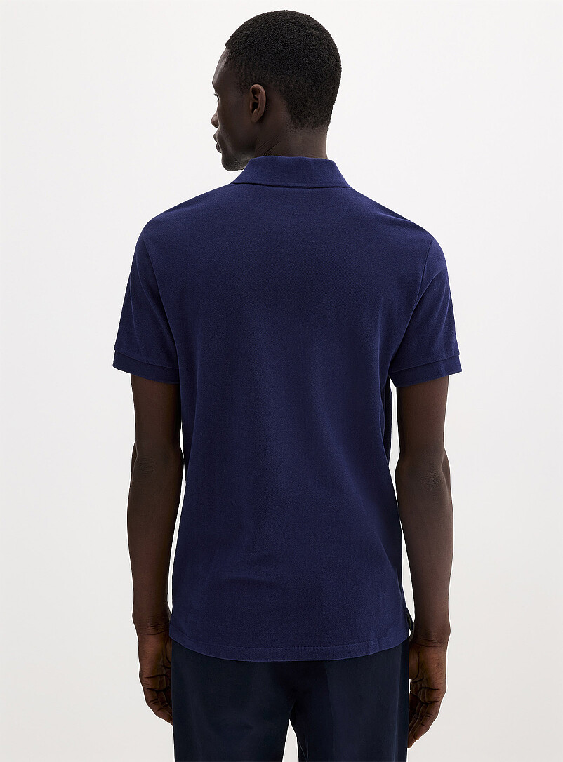 Le 31 Khaki/Sage/Olive Minimalist piqu&eacute; polo <b>Standard fit</b> for men
