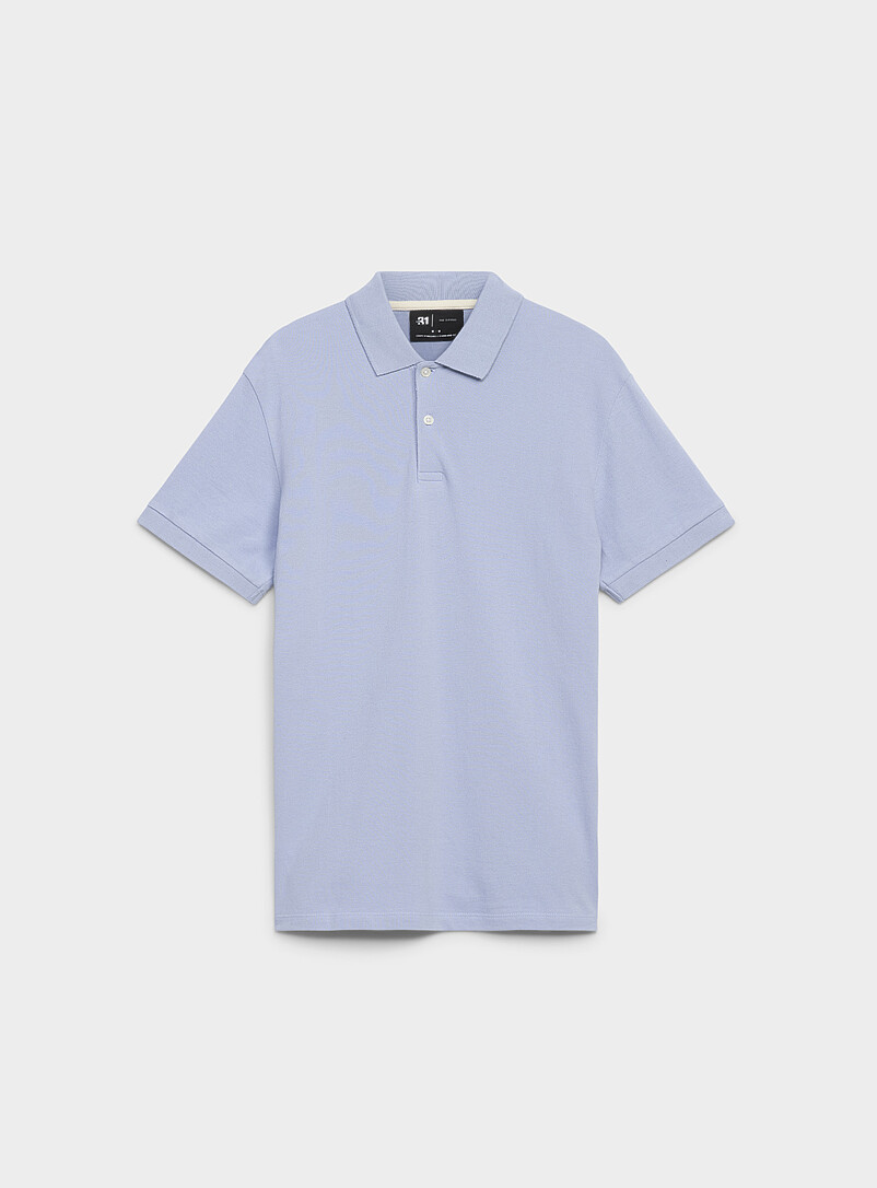 Le 31 Khaki/Sage/Olive Minimalist piqu&eacute; polo <b>Standard fit</b> for men