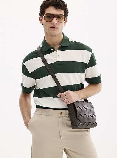 Club-stripe piqu&eacute; polo <b>Standard fit</b>