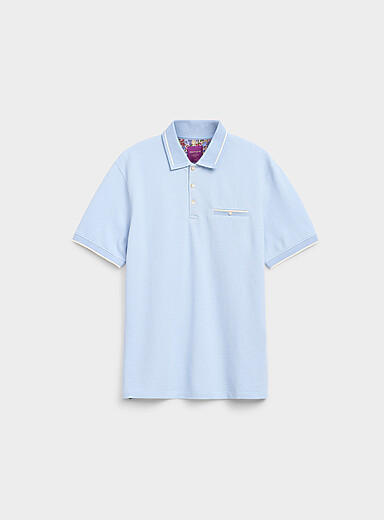 Embossed honeycomb polo <b>Made with Liberty Fabric</b>