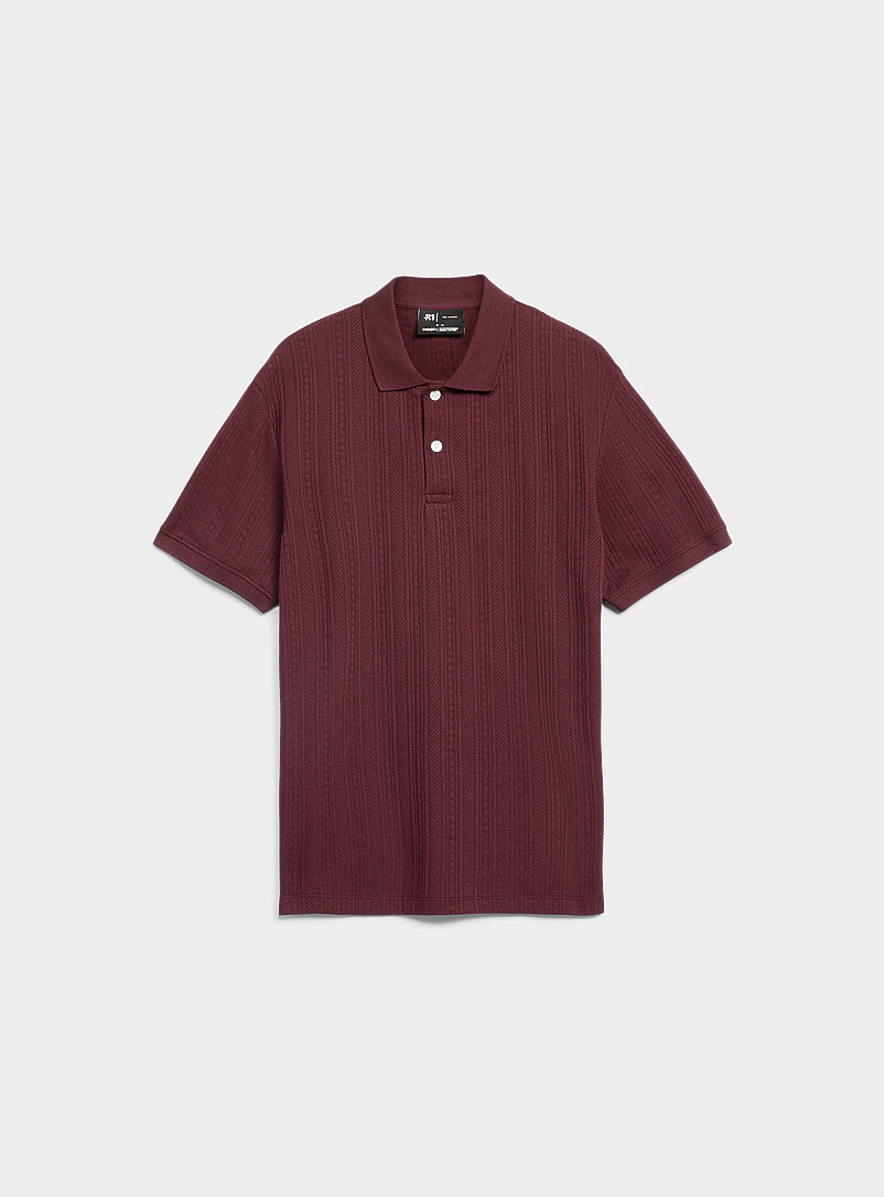 Textured jersey polo | Le 31 | | Simons