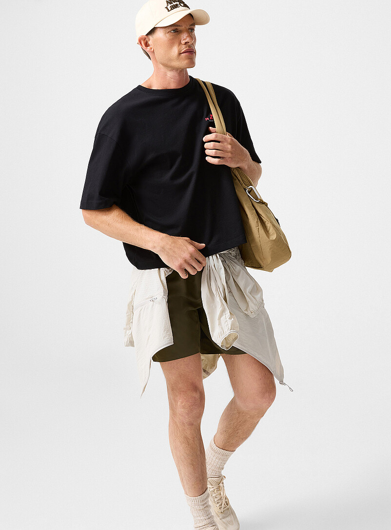I.FIV5: Le t-shirt carr&eacute; pur coton imprim&eacute; Blanc pour homme