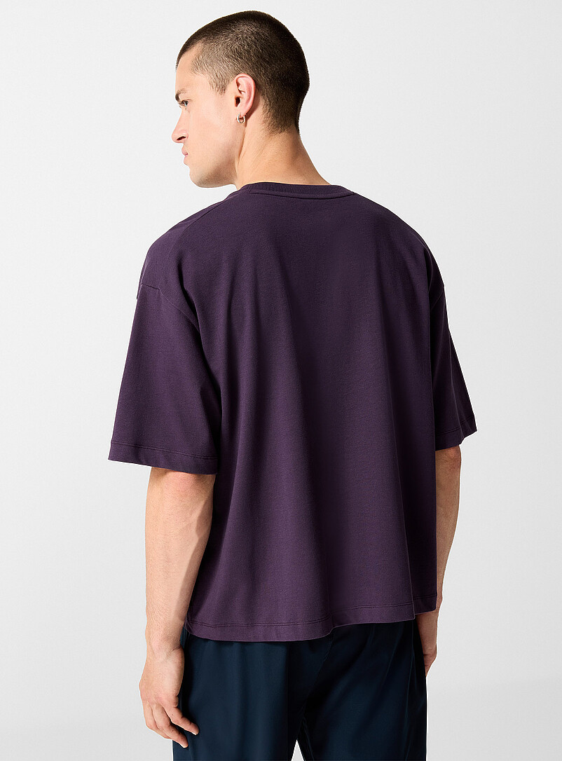 I.FIV5: Le t-shirt carr&eacute; pur coton imprim&eacute; Blanc pour homme