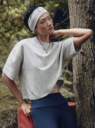 Boxy pure cotton T-shirt