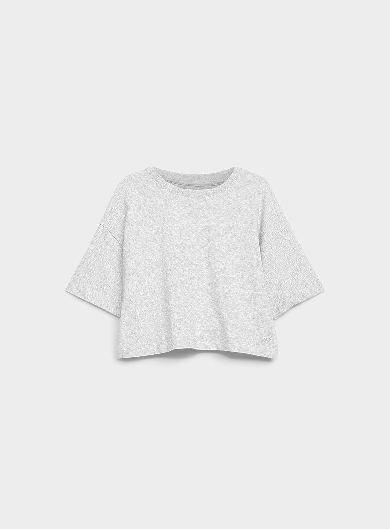 I.FIV5 Red Pure cotton boxy T-shirt for women