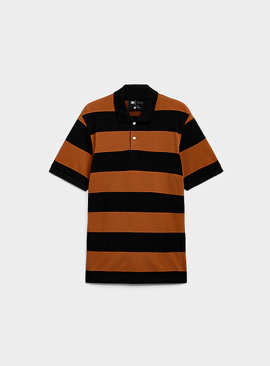 Club-stripe piqu&eacute; polo <b>Standard fit</b>