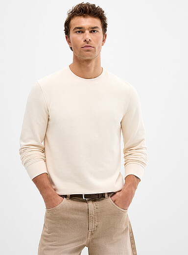 Le 31 Ivory Embossed T-shirt for men
