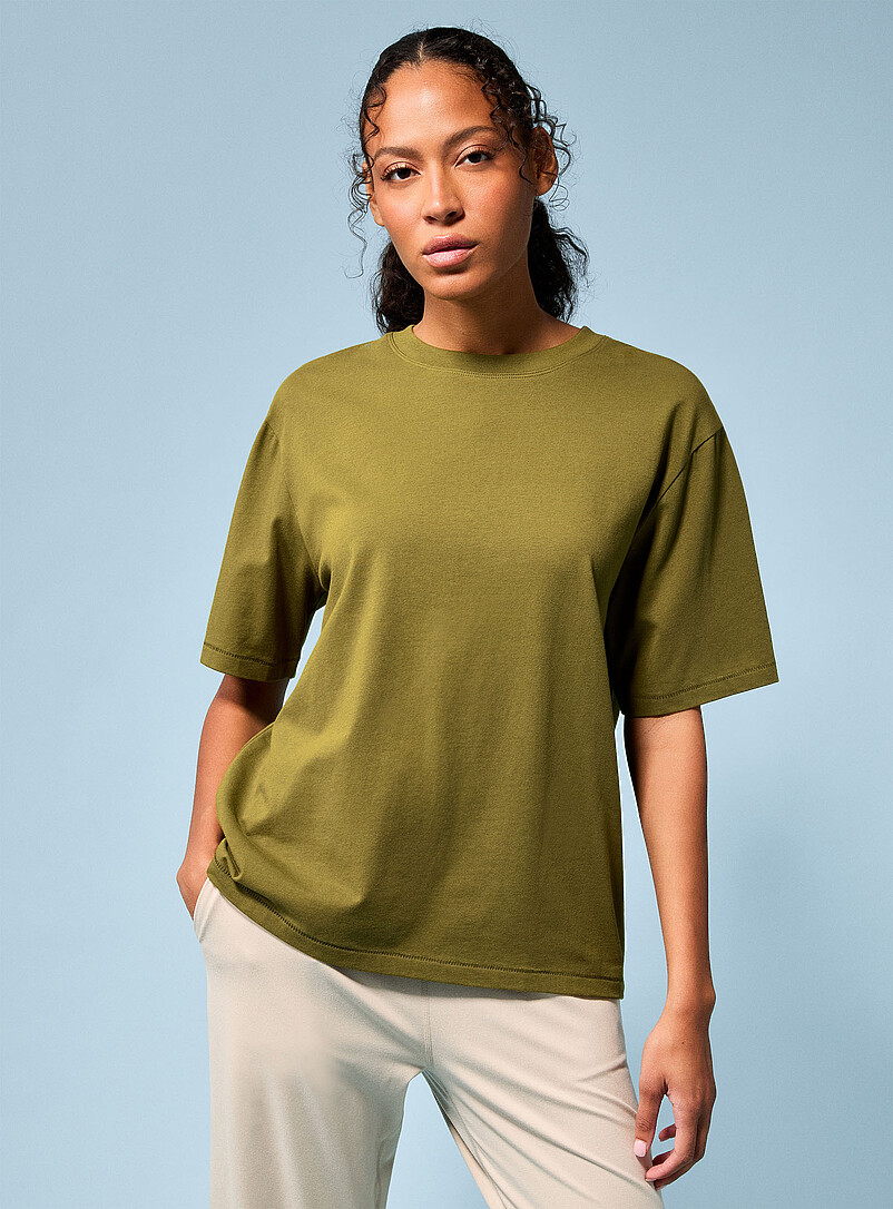 Oversized stretch cotton T-shirt product image (primary)