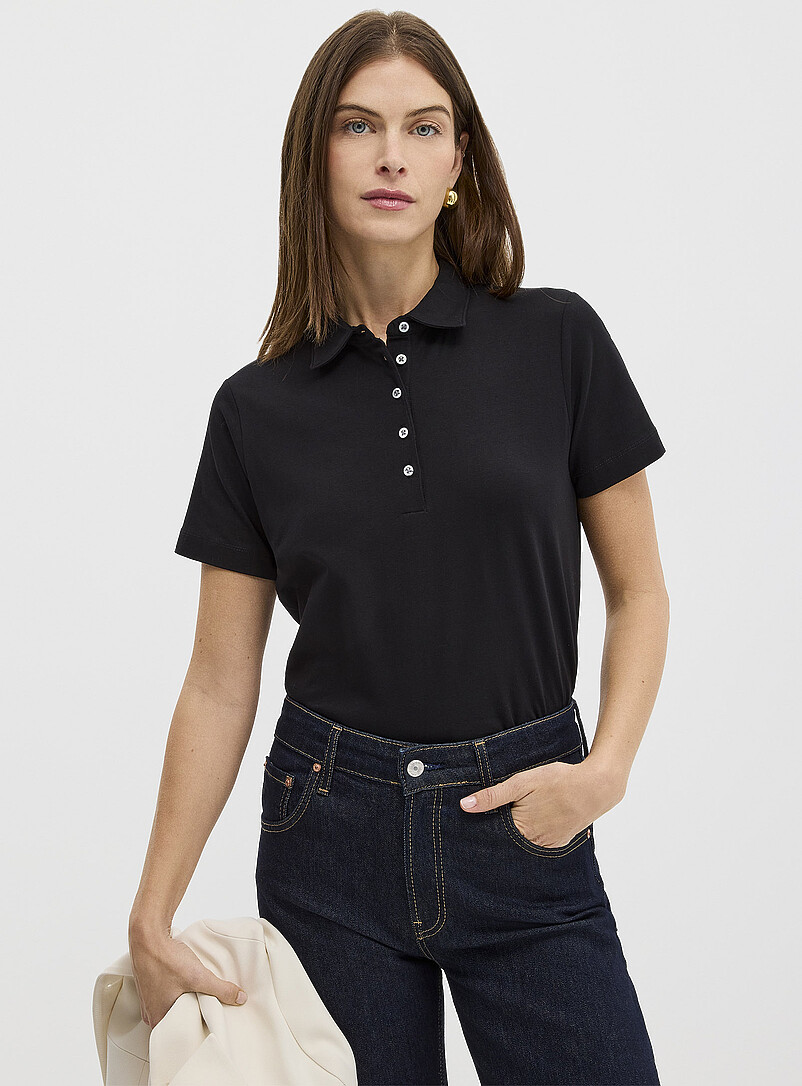 Solid Organic Cotton Polo Shirt