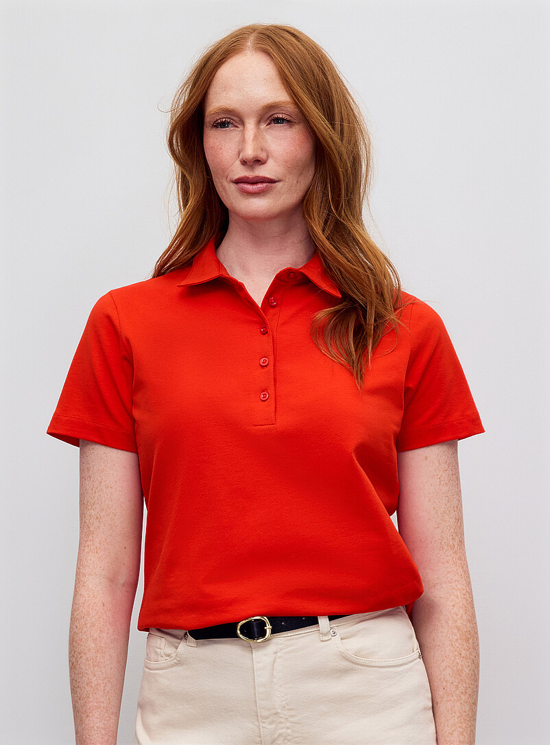 Solid Organic Cotton Polo Shirt