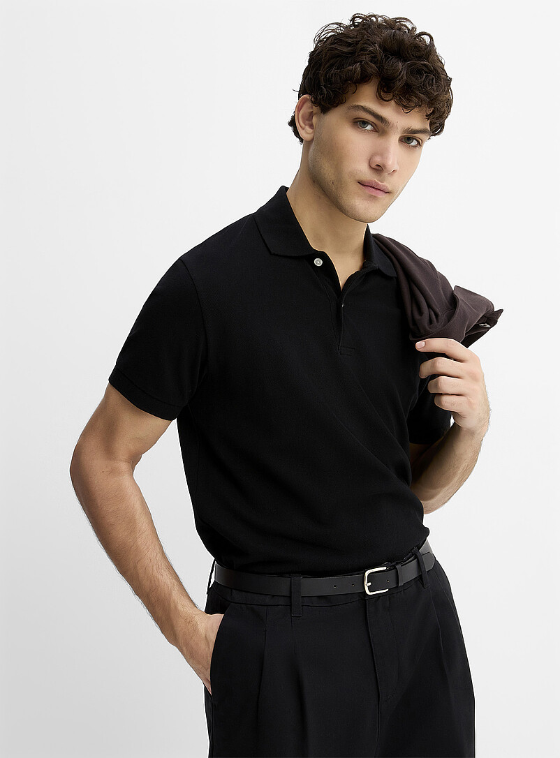 Minimalist piqué polo Standard fit product image (primary)
