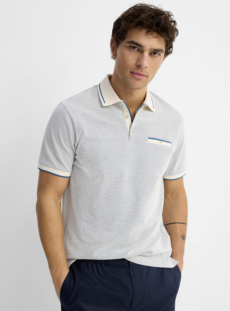 Embossed Honeycomb Polo Made With Liberty Fabric