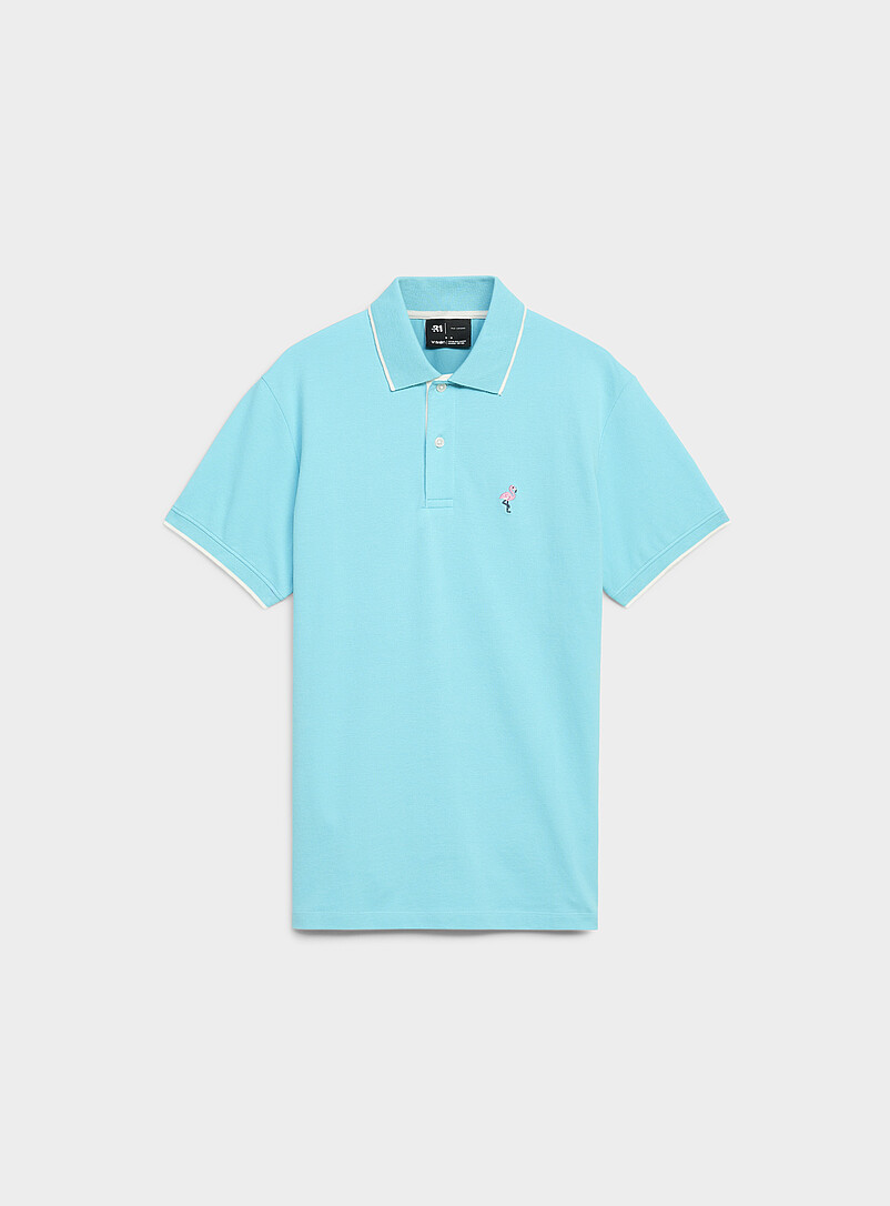 Summer embroidery piqué polo product image (primary)