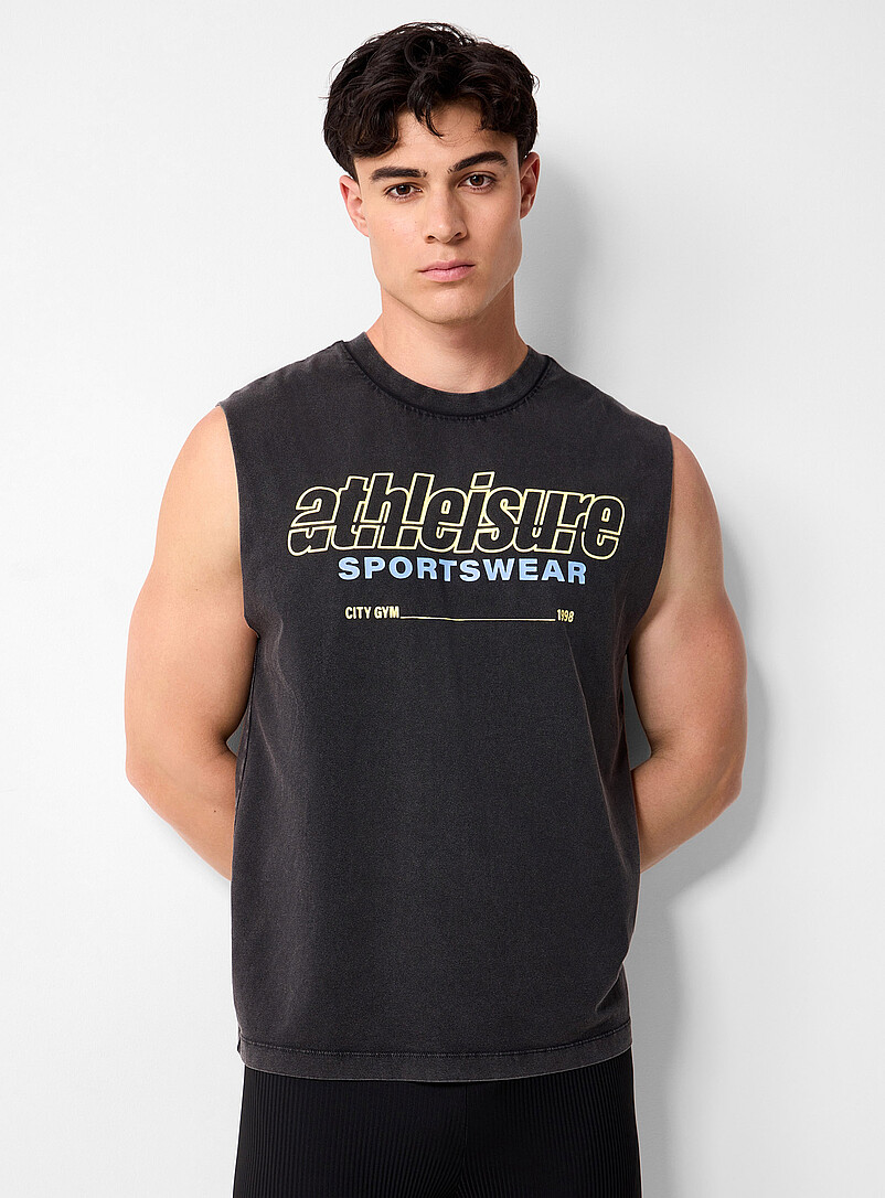 Faded Organic Cotton Muscle Tee