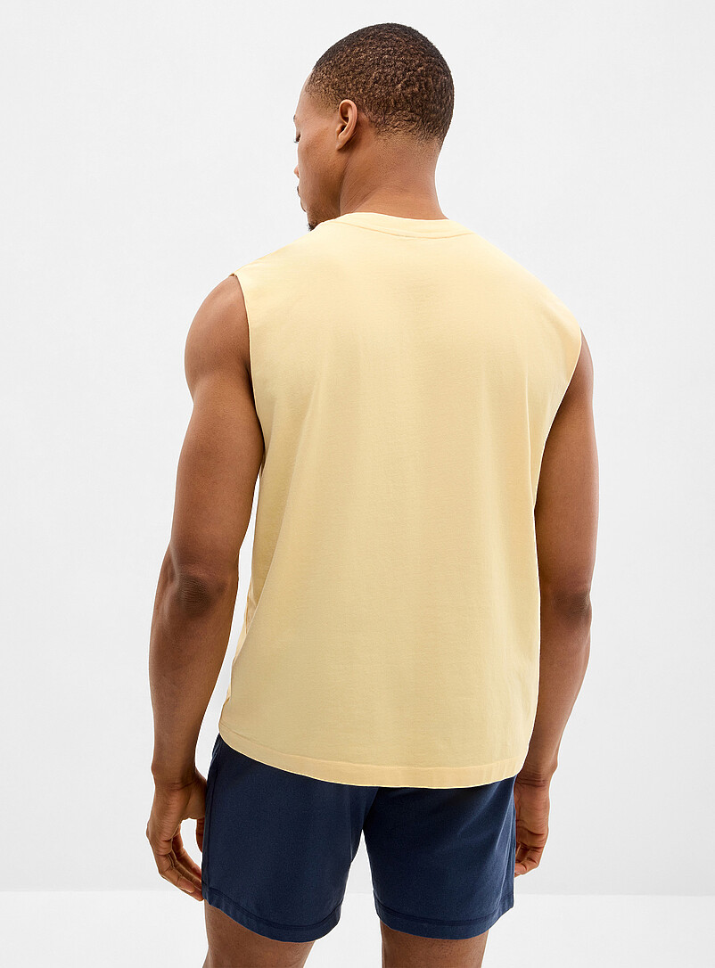 Faded organic cotton muscle tee product image 2