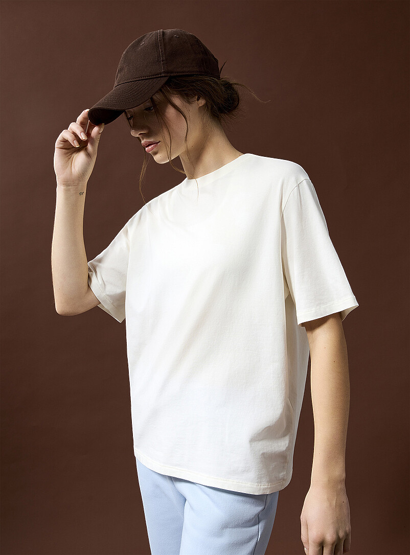 Faded boxy loose T-shirt product image (primary)