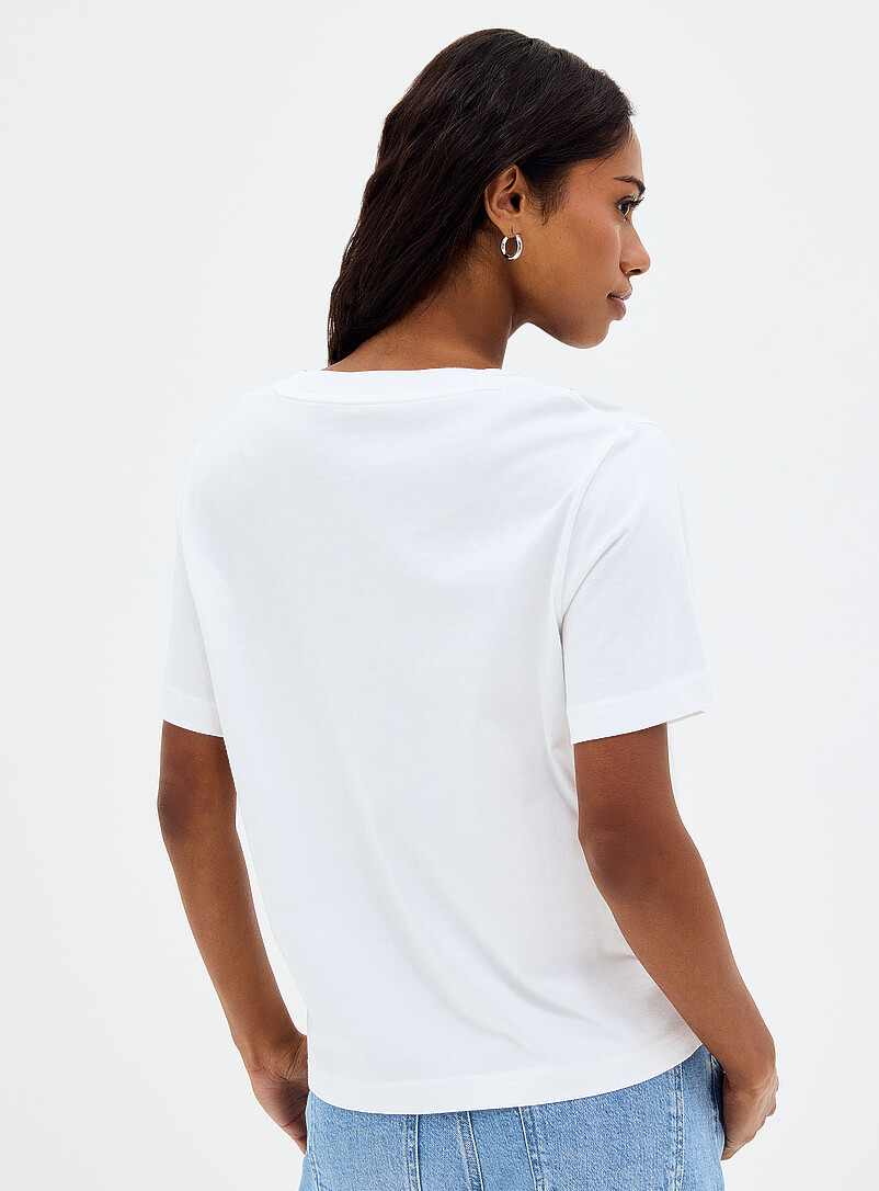 Small beads pure organic cotton boxy-fit T-shirt product image 3