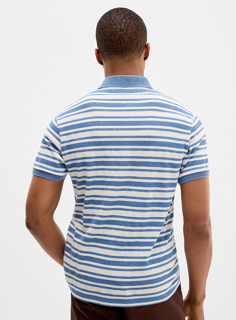 Piqué stripe polo product image 2